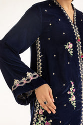Velvet Embroidered Shirt And Trouser IPST-55123